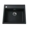 Гранітна мийка Globus Lux VOLTA 570х510-А0002, чорний- Фото 1